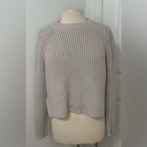 Calvin Klein Jeans Women's Gray Sparkle Sweater